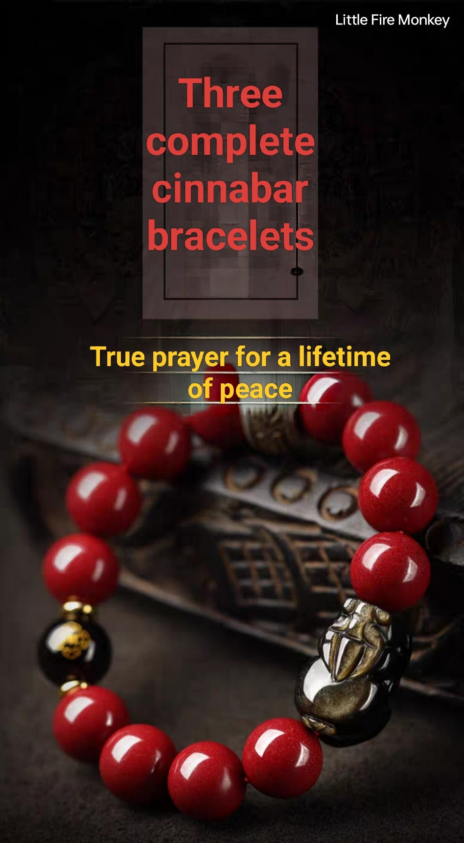 Zodiac Guardian Buddha Cinnabar Bracelet