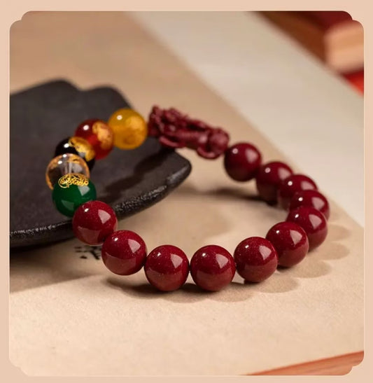 Fortune money Pixiu cinnabar bracelet